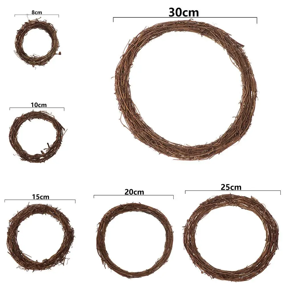 8-30CM Party Decorations Window Door Hanging Wedding Wreaths Ramadan Decoration Rattan Garland Sepak Takraw Round Shape