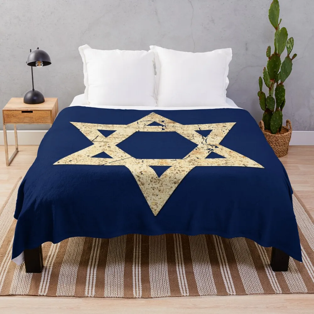 Star of David, Jewish Patriotic Gift Throw Blanket Throw Rug Decorative Blankets