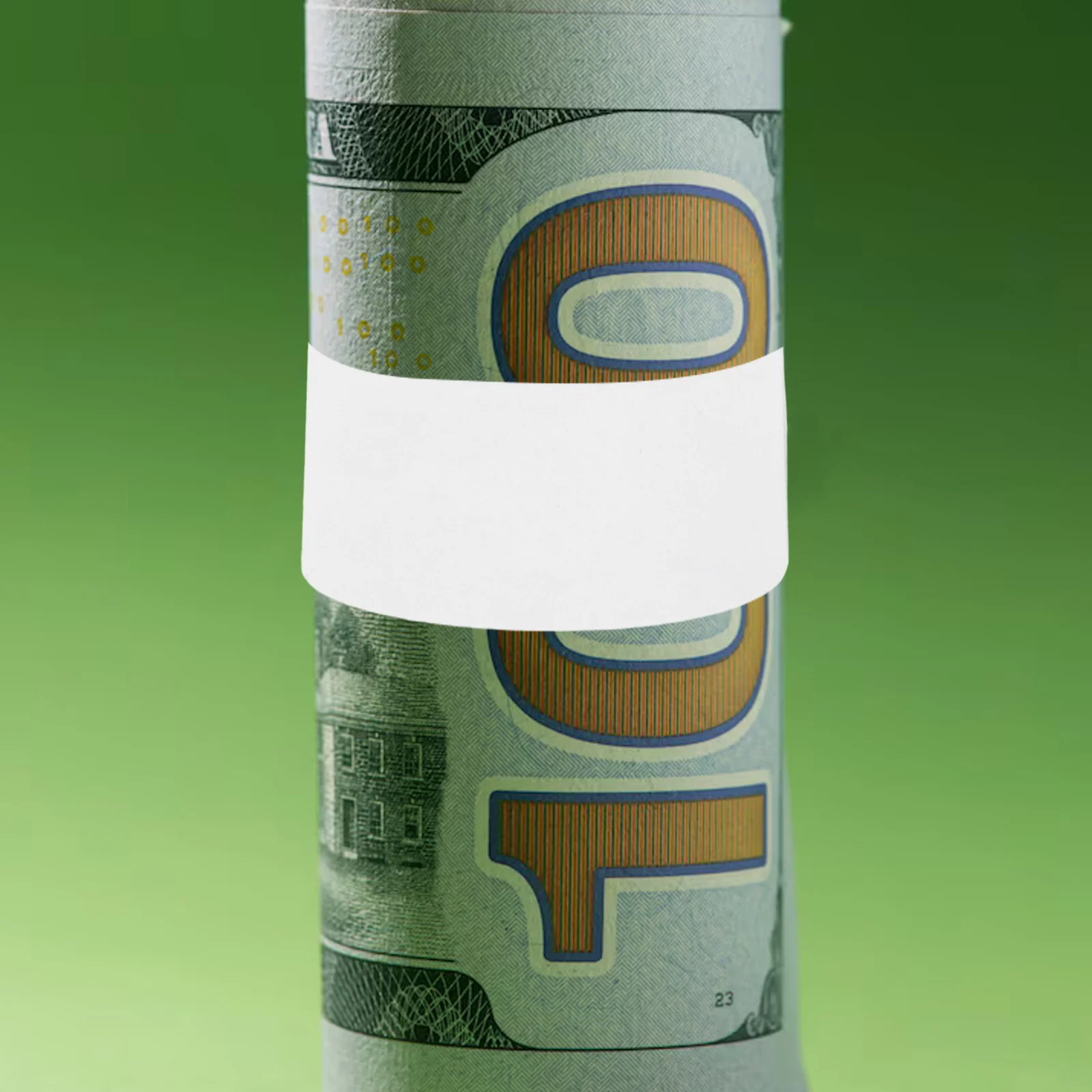 

100 Pcs Cash Strapping Banknote Wrappers for Bills Blank White Currency Straps Money Band Paper
