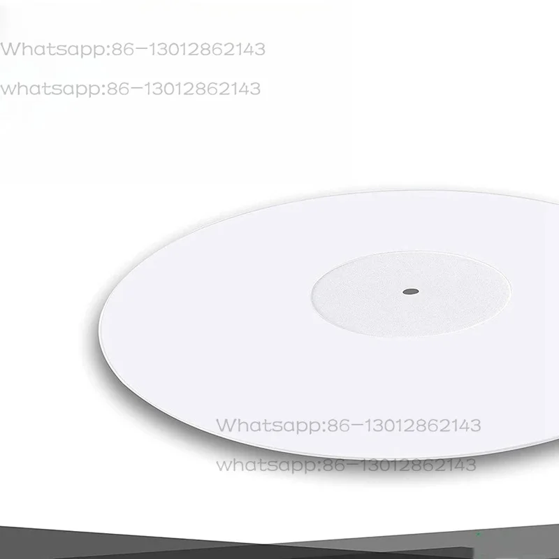 Turntable Acrylic Slipmat For Vinyl LP Record Players - 2.5Mm Thick Provides Tighter Bass - 12Inch Platter Mat (White)