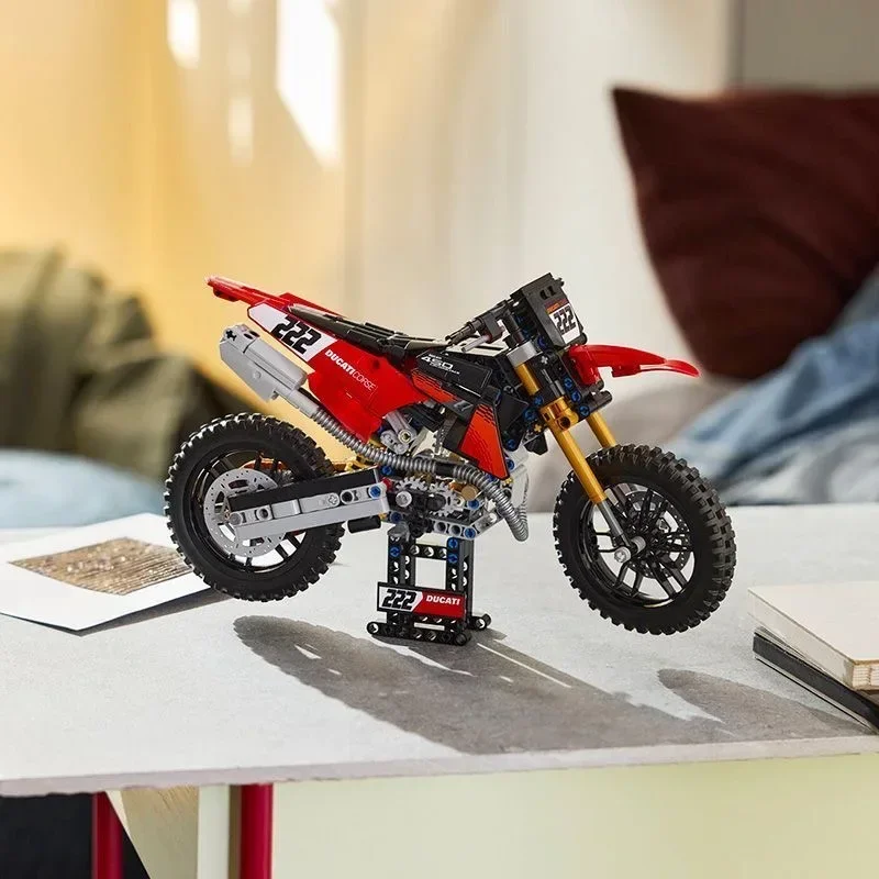 2026 New 457pcs Motorcycle Sports Building Blocks Assembly Display Model Collector's Edition In Stock Christmas Gifts for Adults