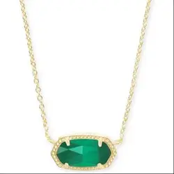 YEEVAA EMERALD CATS EYE Gemstone Natural Crystal Pendant Necklace for Women, Fashion Jewelry, Unique Gifts