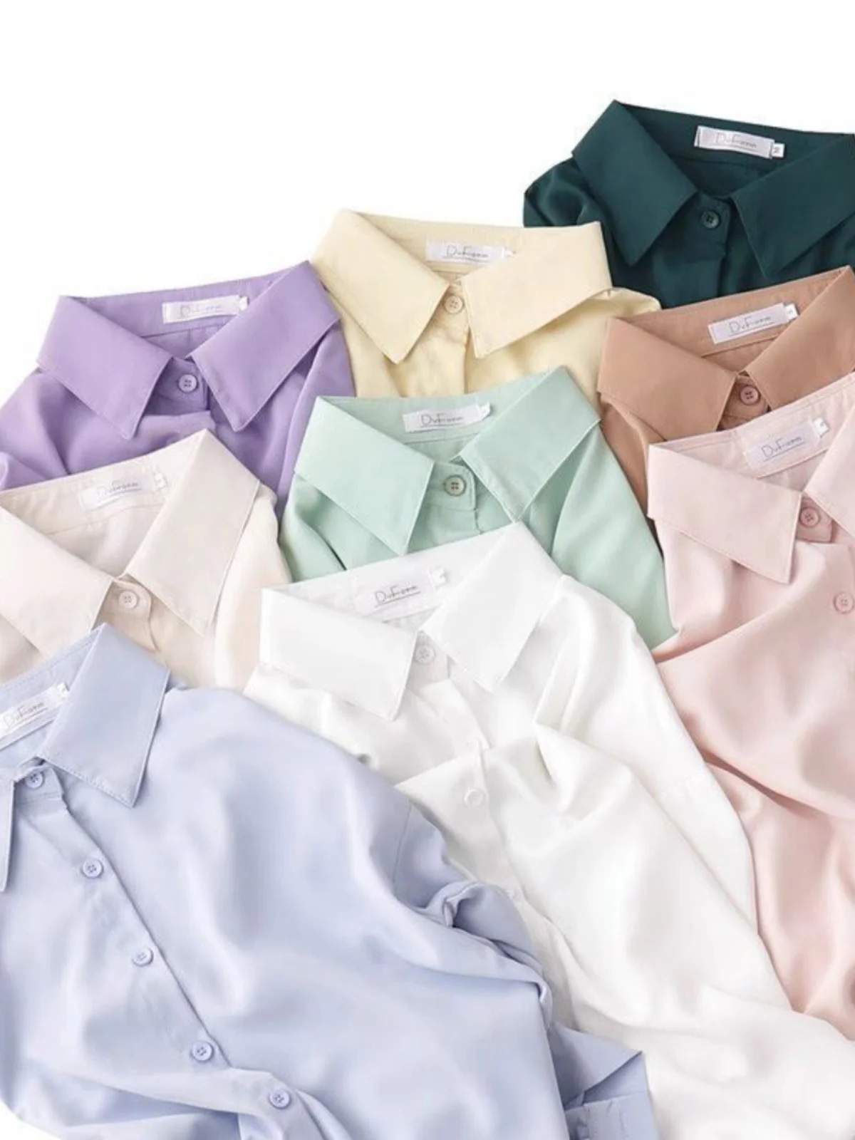 

Свободная женская рубашка с длинным рукавом и воротником, весна-лето, новый стиль, корейский дизайн, повседневная мода, многослойная одежда, прямой крой