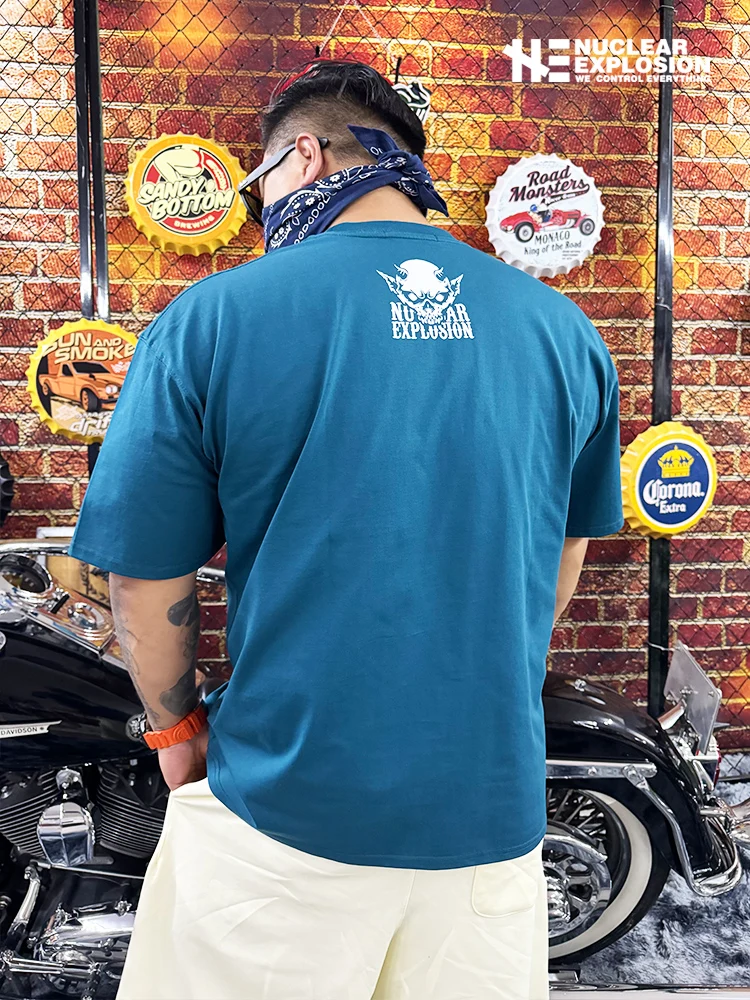 เสื้อยืดผ้าฝ้ายพิมพ์ลายทรงหลวม - Art & Craft Tape บทวิจารณ์และราคา