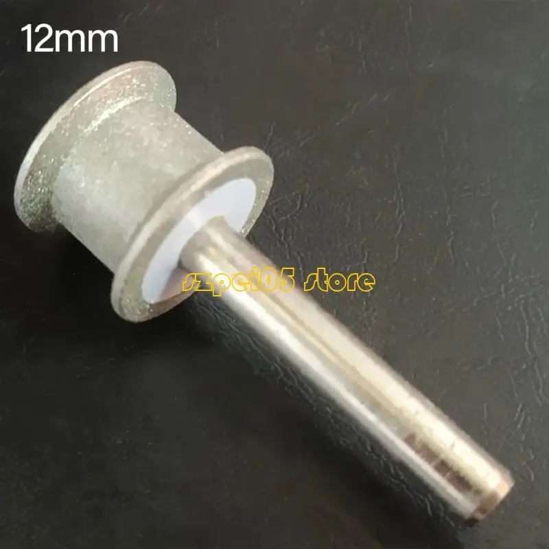 45be 2-12mm kim cương lõm vào bánh xe để đánh bóng các cạnh tròn và bề mặt cong trên các jades thủy tinh với thân 6 mm
