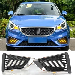 Front LED DRL Daytime Running Light Fog Lamp for MG3 MG 3 2017 2018 Replacement Blue Yellow White Light Durable Design