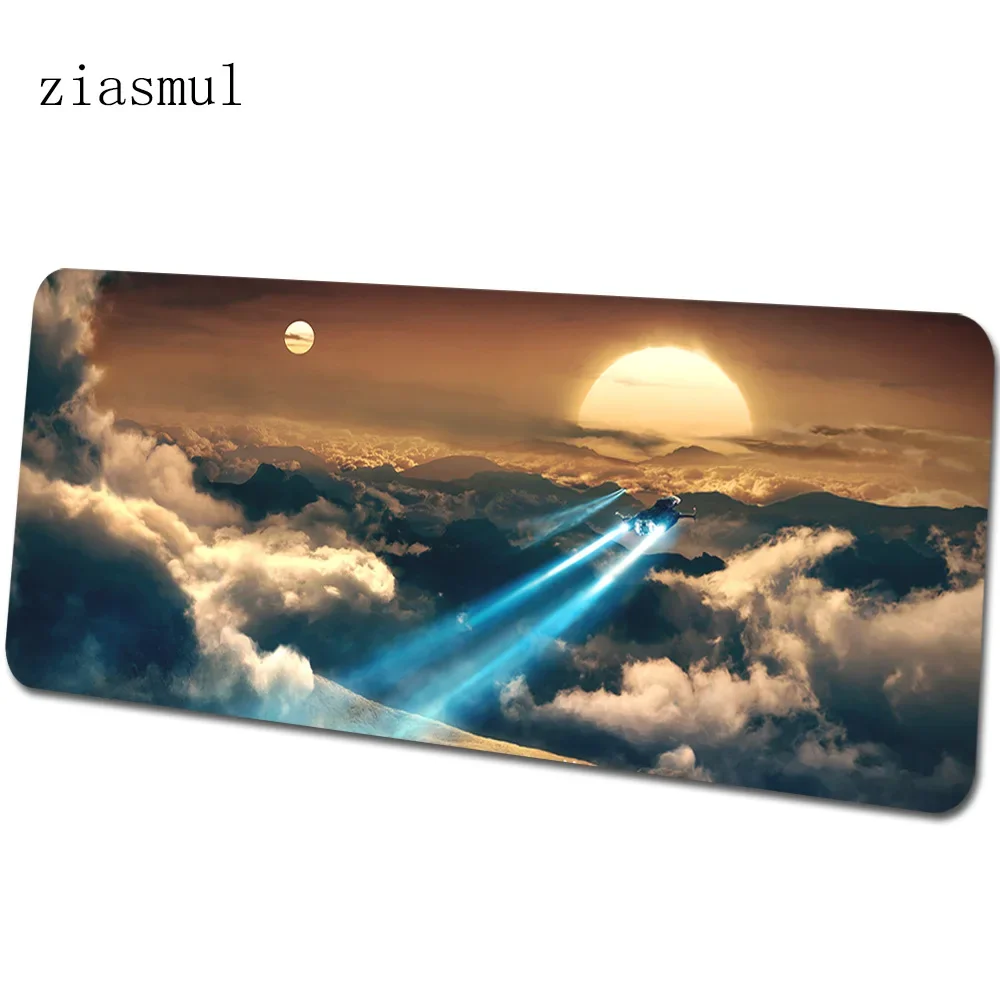 Spaceship mats 900x400x4mm Adventure gaming mouse pad big keyboard mousepad Station notebook gamer accessories padmouse mat
