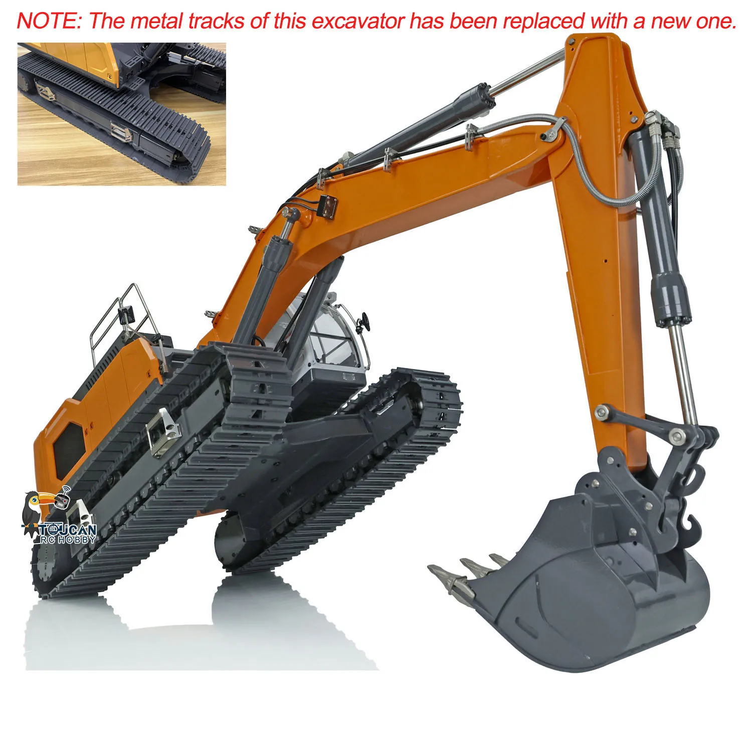 1/14 XDRC 945 RC excavadora hidráulica Radio Control excavadora de Metal máquina de alta resistencia construcción camión vehículo coches luces Juguetes