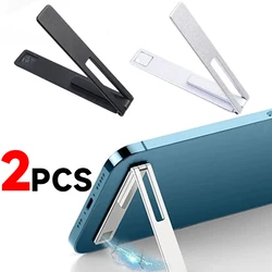 2-1Pcs Magnetic Metal Folding Mobile Phone Holder Stand for Iphone 15 14 Samsung Xiaomi Mini Ultra-thin Portable Phone Kickstand
