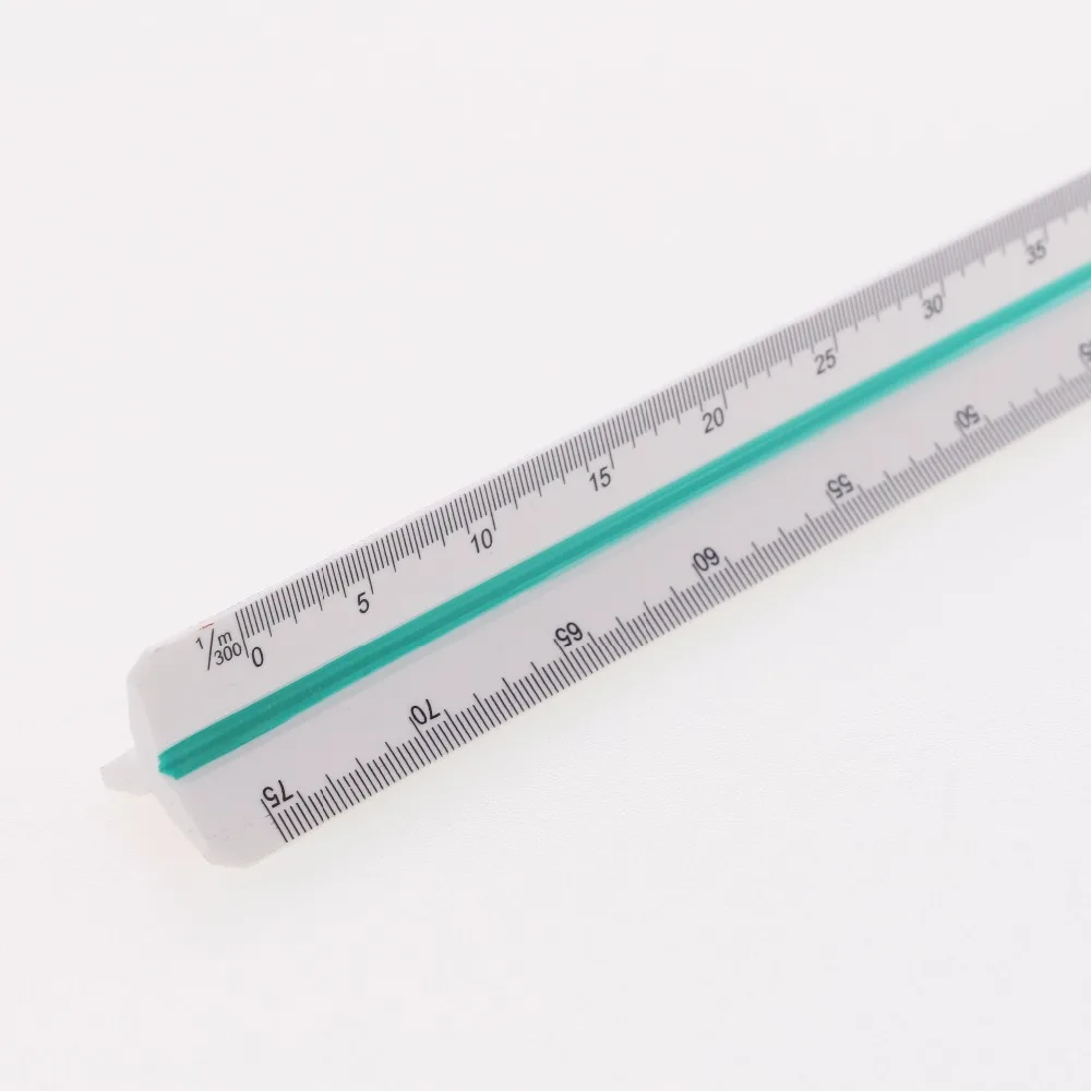 30cm Triangular Architect Scale Ruler Large Scales Three-sided Ruler Used by Architects Technical Drawing Supplies #3030