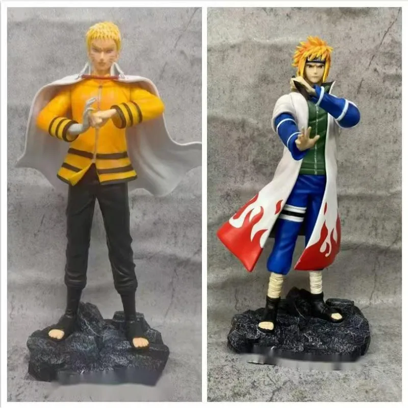 Naruto Hokage naruto Yondaime Minato Anime Figure toy model Statue collection Action Figures Desktop decoration Pendant kid Gift