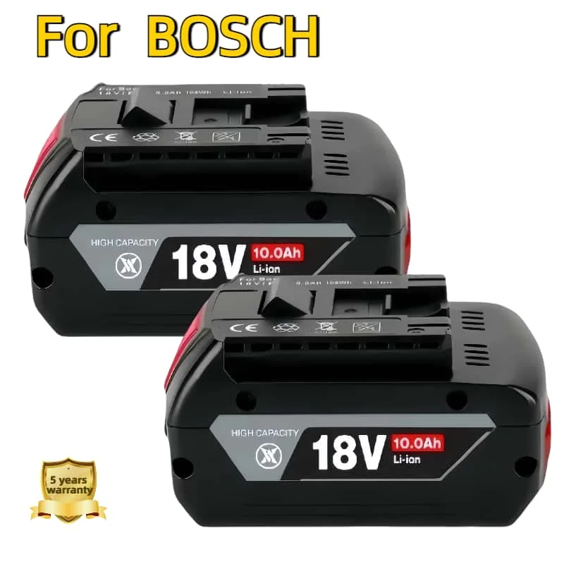 

For BOSCH High-Performance 18Volt 10.0Ah LITHIUM BATTERY GBA18V Professional series GBA GSR GSB BAT609 (KC) Rechargeable Battery