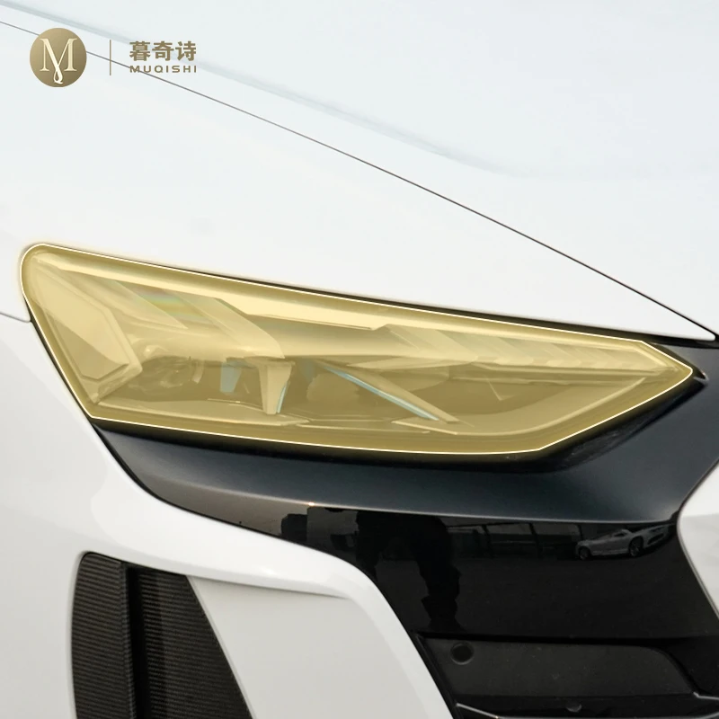 MUQSHI Pre cutting Car Exterior Headlights PPF transparent protective film TPU scratch resistant For Audi RS e-tron GT 2022-2024