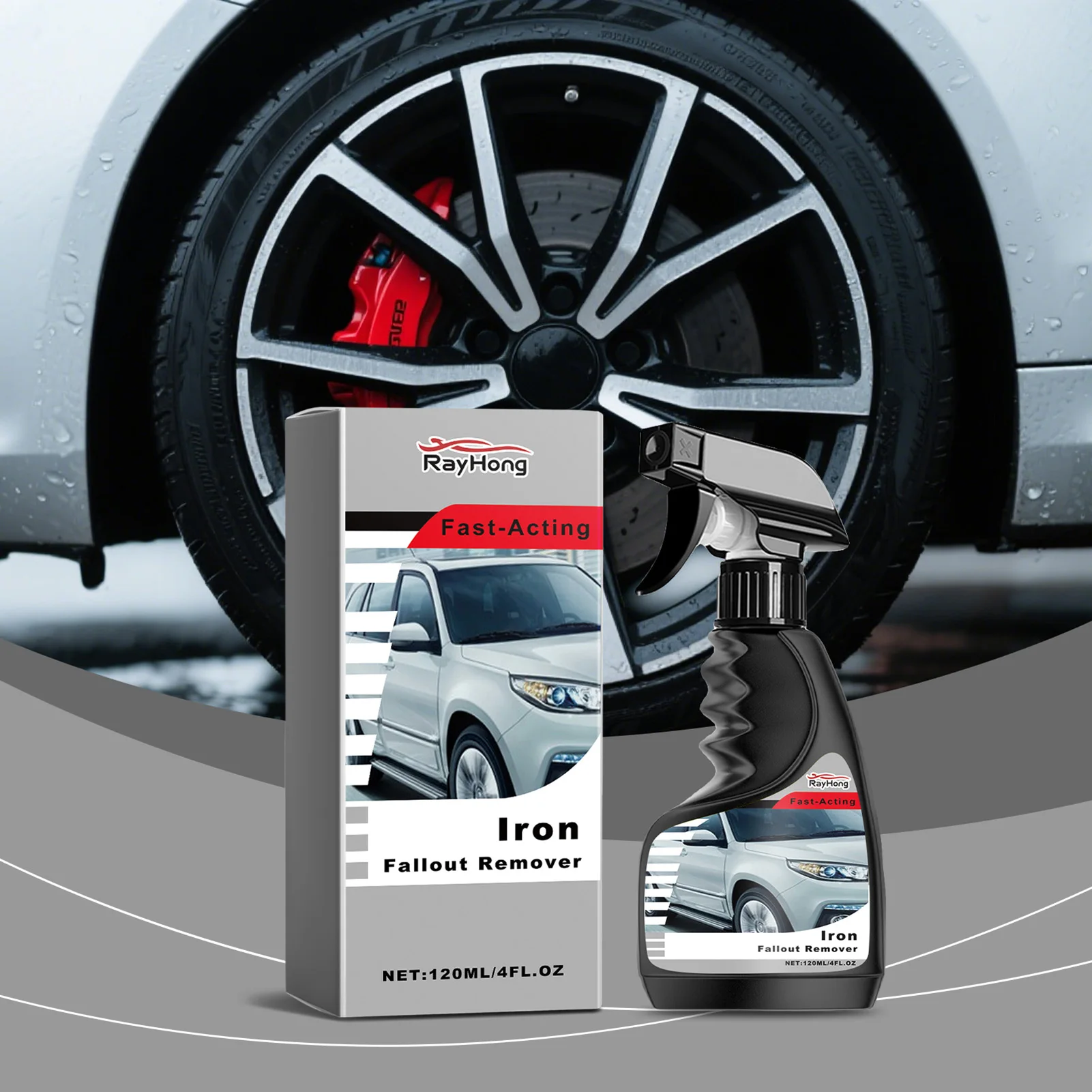 Multi-Purpose Car Metal Detailing Solution Deep Cleans Grime From All Auto Metal Surfaces. For Engine Bay Maintenance