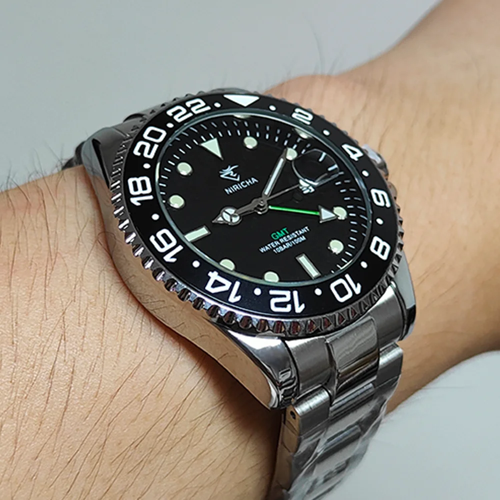 

Very Similar Origina Brand GMT Watches For Mens Multifunction Automatic Date WristWatch Business Quartz AAA Male Clocks