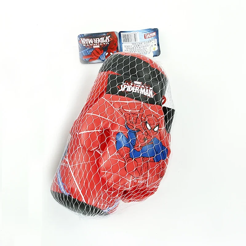 Disney Marvel Spiderman Boxing Gloves Sandbag Suit Anime Peripherals Spider-Man Outdoor Sports Toys for Kids Boys Birthday Gifts