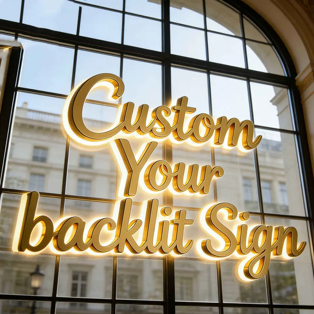 Customized 3D stainless steel gold letters, silver letters, personalized identification signs, factory direct sales