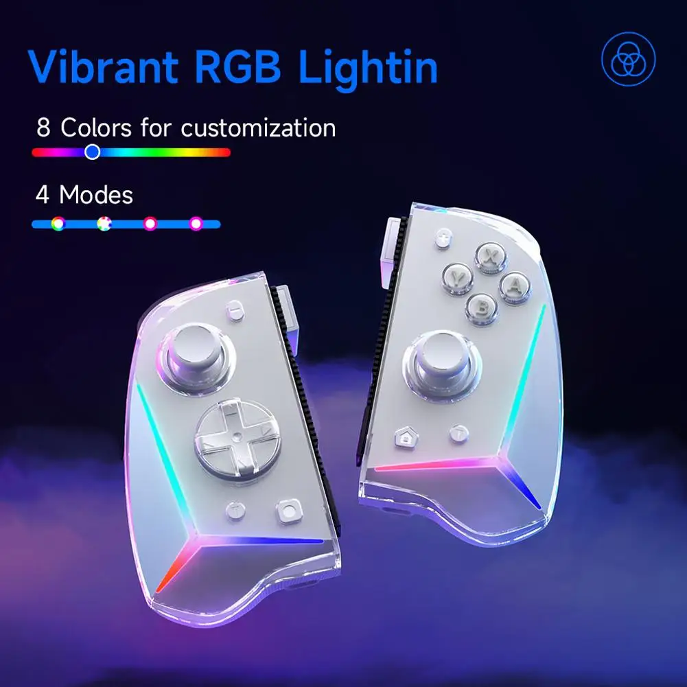 

For EasySMX S15 Wireless Controller For Switch/Switch OLED Game Controller with Hall Effect Joystick Programmable Keys Vibr F1J8