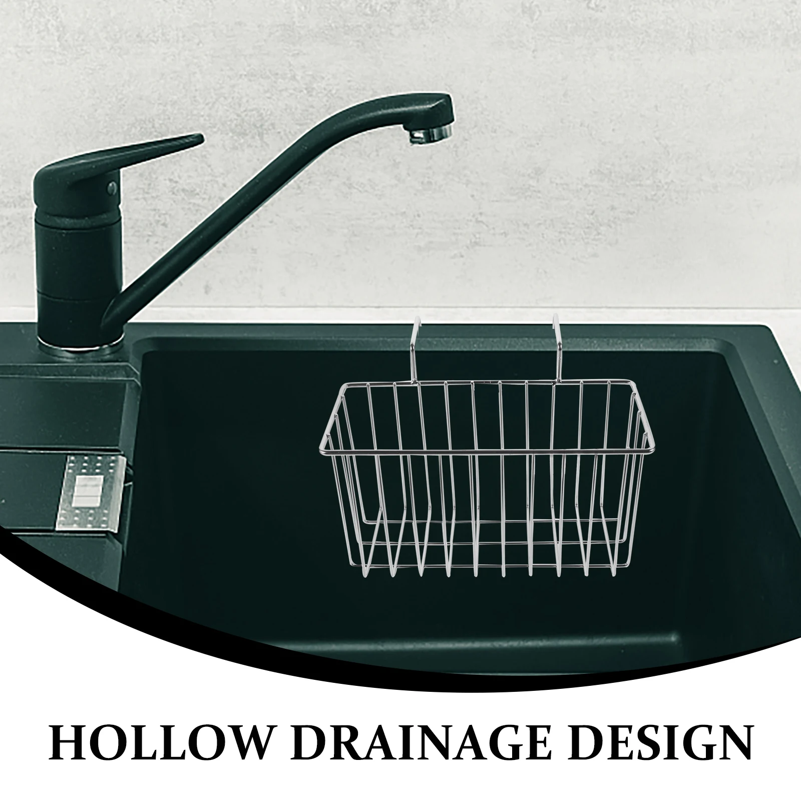 

Stainless Steel Basket Plastic Frame Smooth Edges Draining Rack For Kitchen Sink Storage Drying Sink Strainer Container