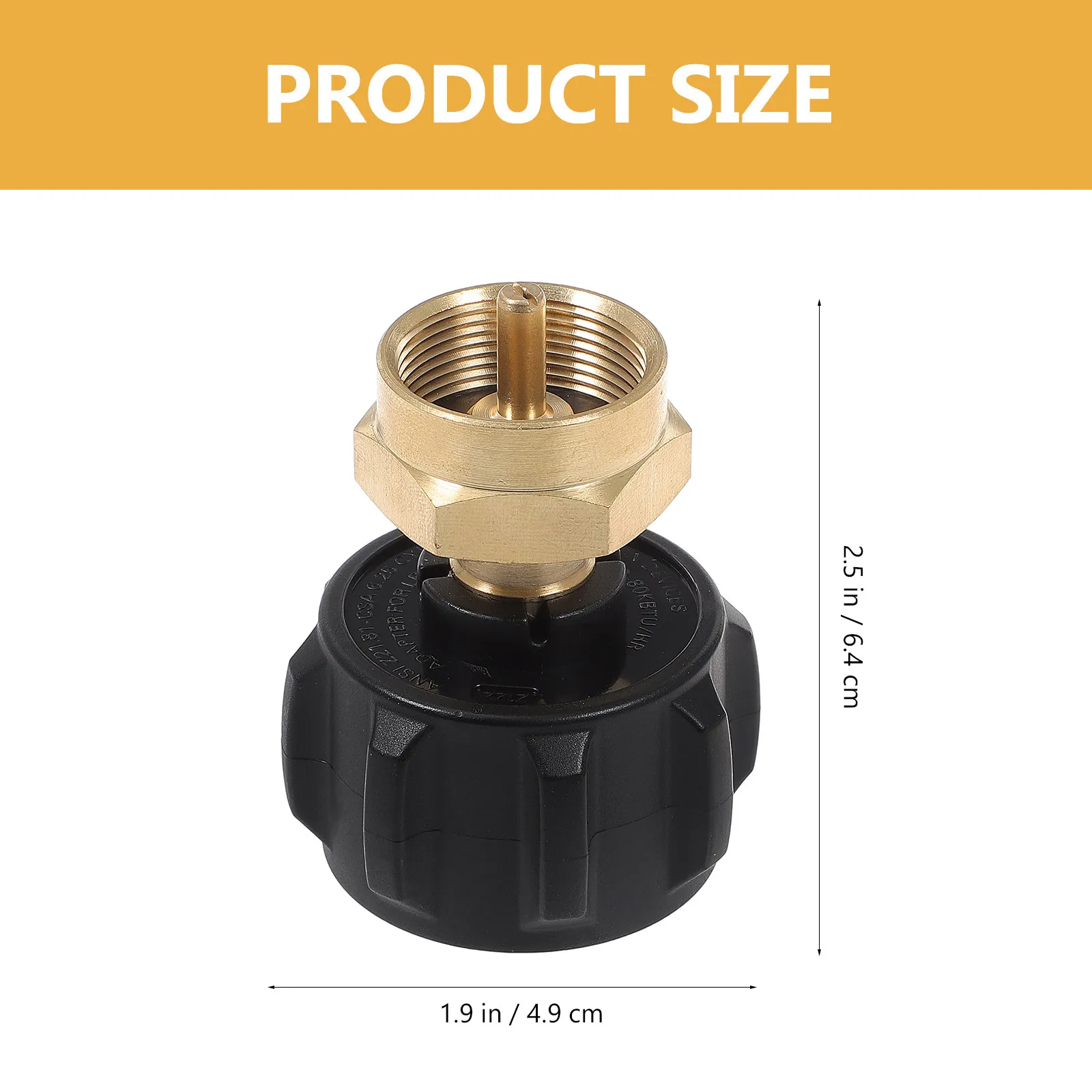 Propane Filling Adapter Qcc1 Brass Non-Leaking Outdoor Camping Barbecue Heating Propane Refilling Charging Adapter Replacement