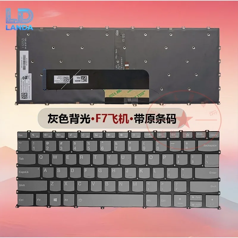 Laptop Keyboard Replacement Compatible with 13IML 2019/2020, S340-13IML, Yoga 14SITL 2021 Durable Ergonomic Layout Easy Installa