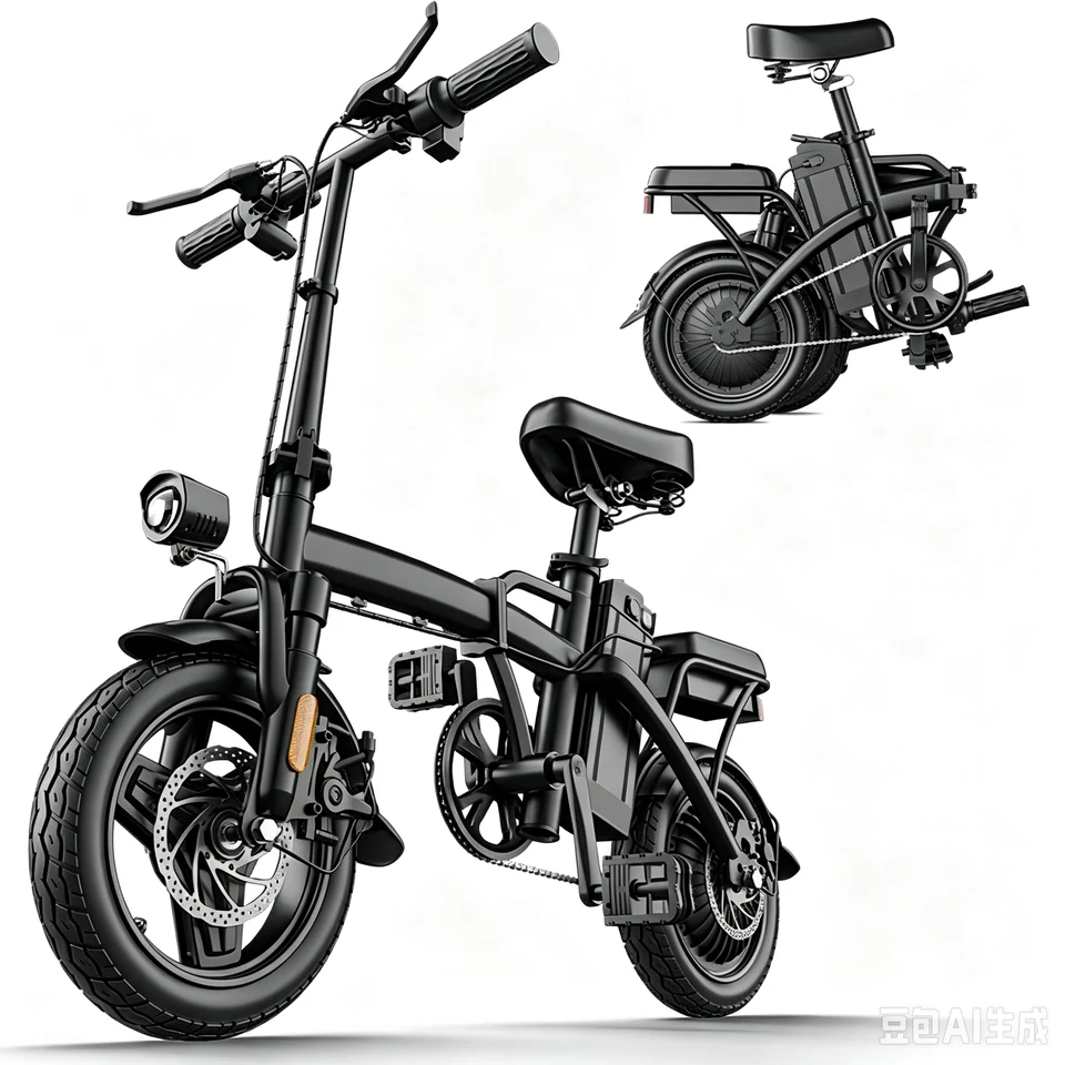 G11 14 Inch Folding Electric Bike 48V 500W 10Ah Battery Max 32km/h 3 Riding Modes Dual Disc Brake Adult Urban Commuter Foldable Ebike image 2