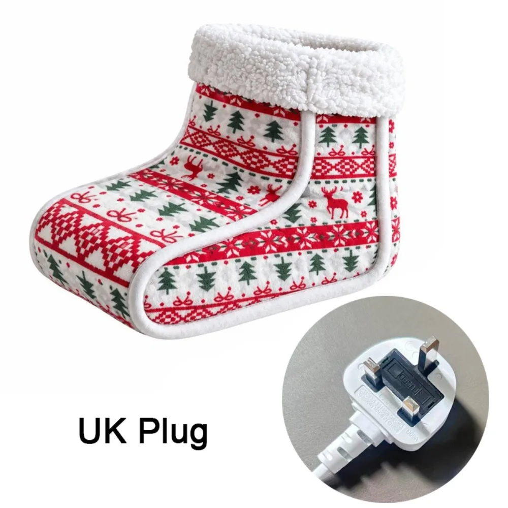 Warm Plug-Type Heated Foot Warmer 9 Modes Timing Control Thermal Massage Cushion UK Plug Machine Washable Warm Foot Cushion Home