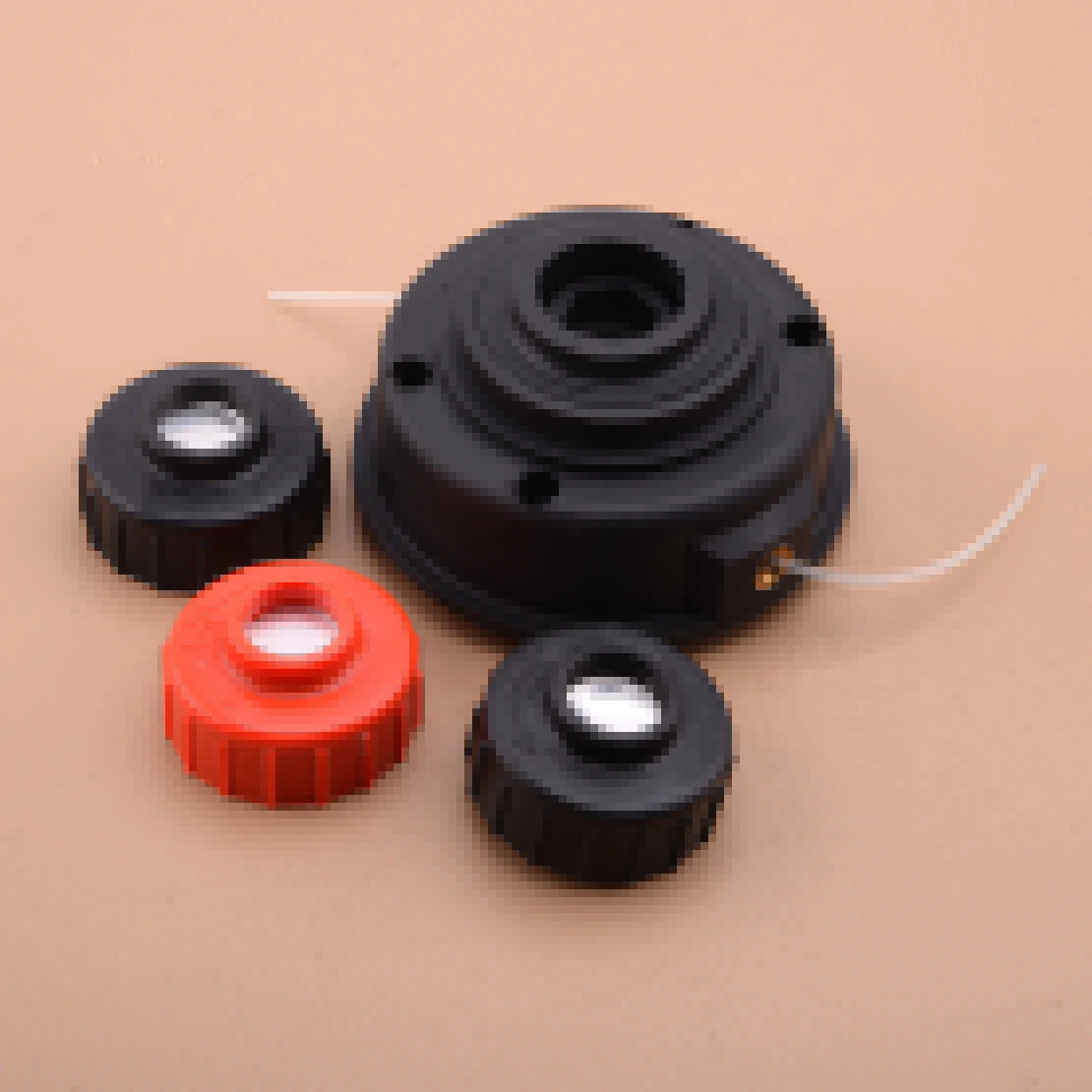 

4pcs Strimmer Trimmer Head Spool Line Assembly Kit Fit for Qualcast GDB30B Thread M8x13mm