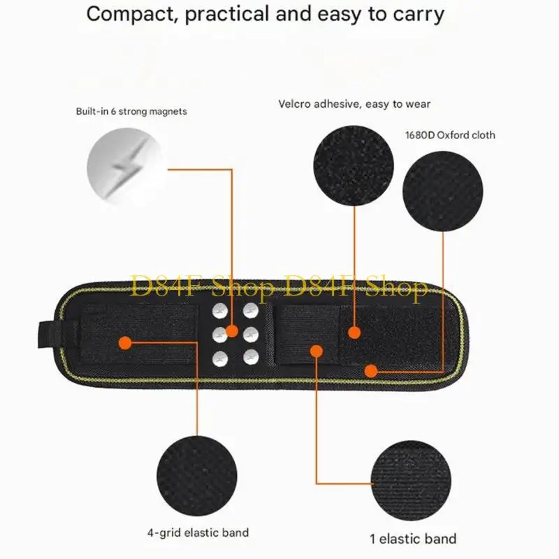 D84F Strength Workband Tool Retainer Tool Belt With Multiple Pockets