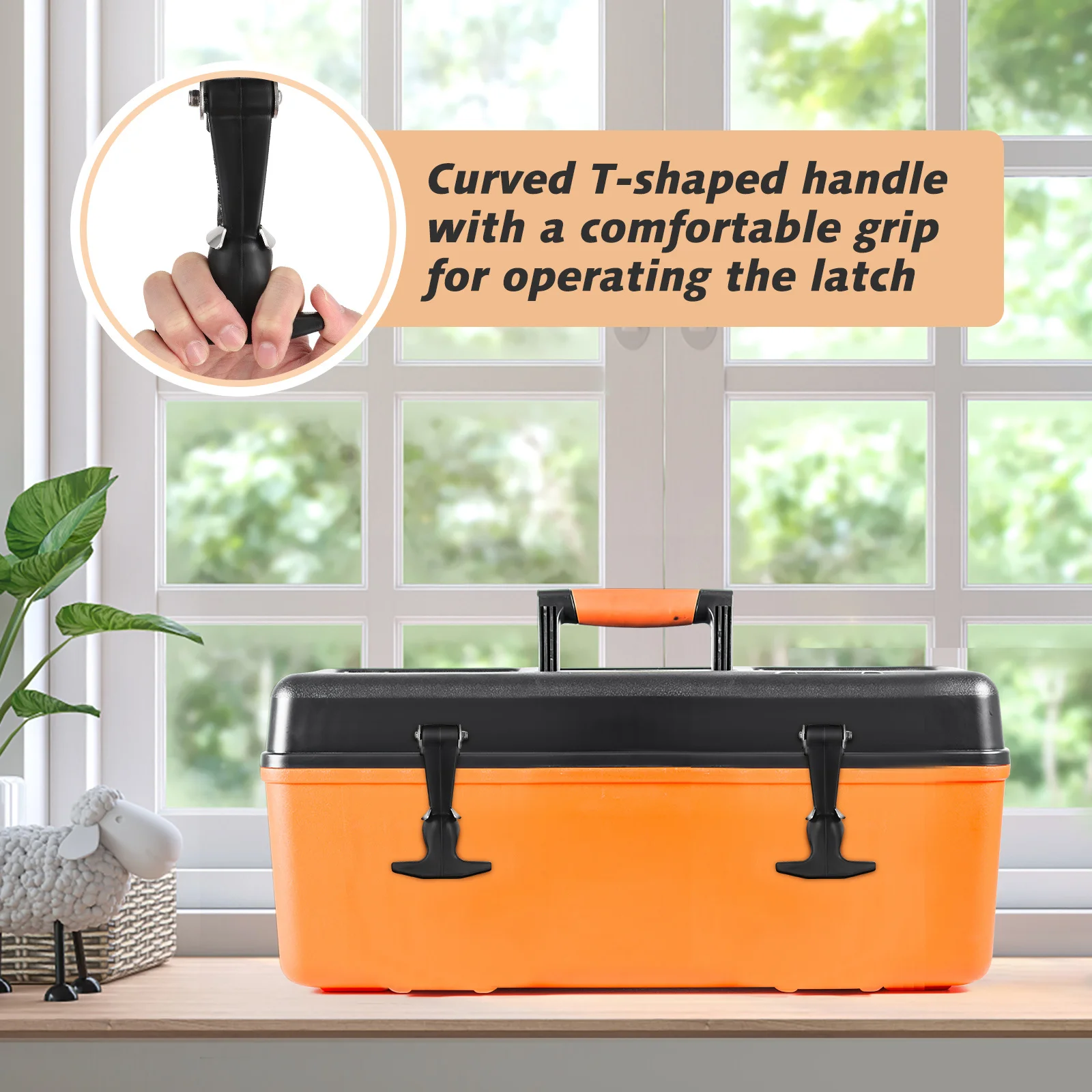 2Pcs Stainless Steel Rubber Latch T Handle Draw Catch for Tool Box Cooler Boat Compartment Engine Hood Truck Machinery