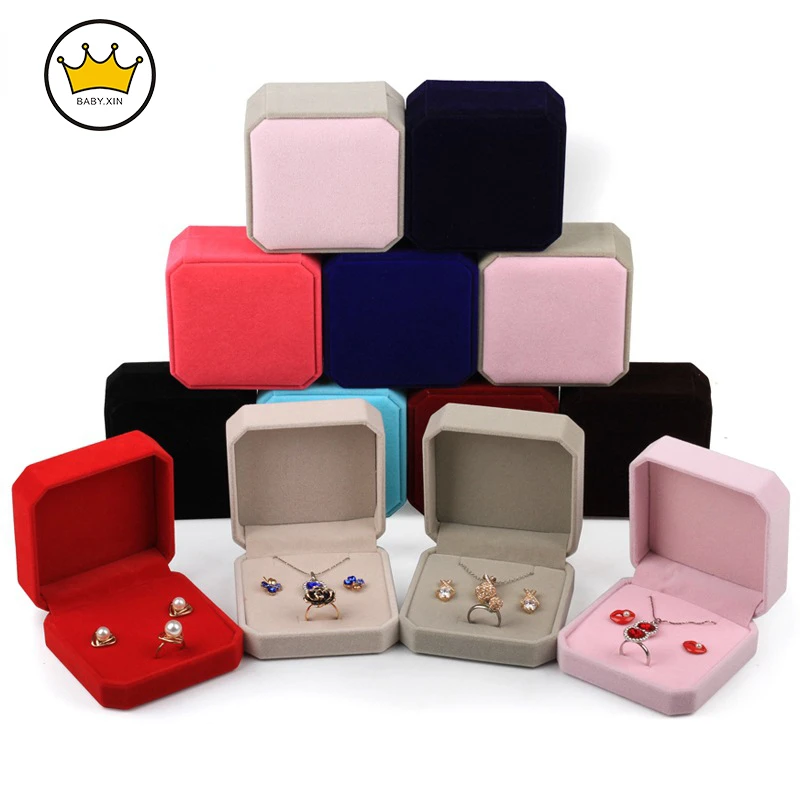 

Necklace Holder Earrings Organizer Packaging organizador de joyas Ring Box Multifunctional Suit Box Jewelry Gift Packaging Box