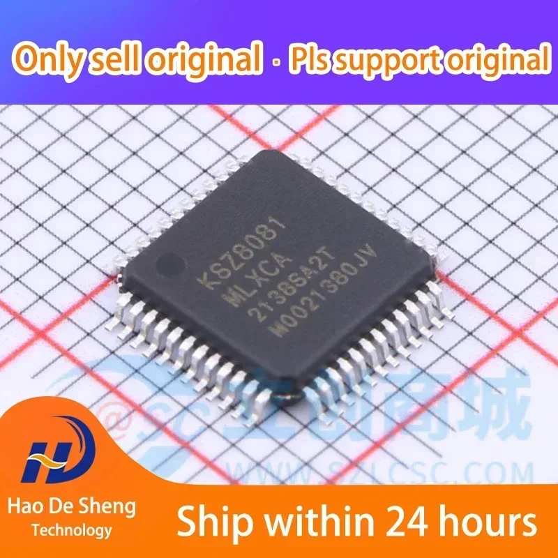 10PCS/LOT KSZ8081   KSZ8081MLXCA   LQFP-48   New Original In Stock