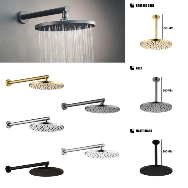 chrome-round-10-inches-abs-rainfall-shower-head-bathroom-accessory-wall-mounted-shower-arm-accessories-brushed-gold