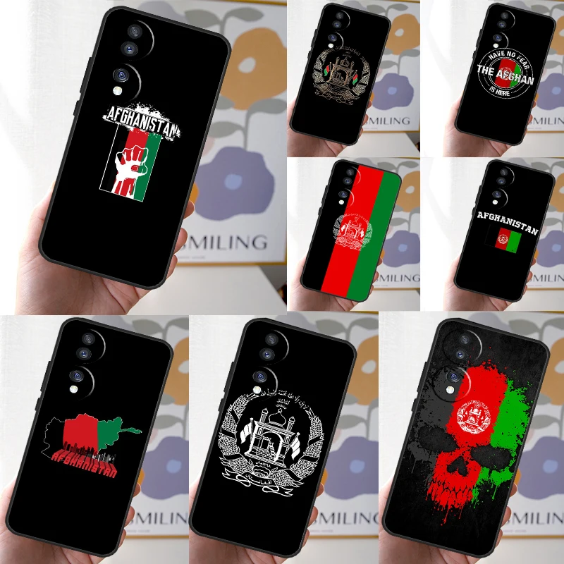 Afghan Afghanistan Flag Banner Cover For Honor Magic 6 Pro 5 Lite 10 50 70 90 Honor X8b X9b X7 X8 X9 X6a X7a X8a X9a Case