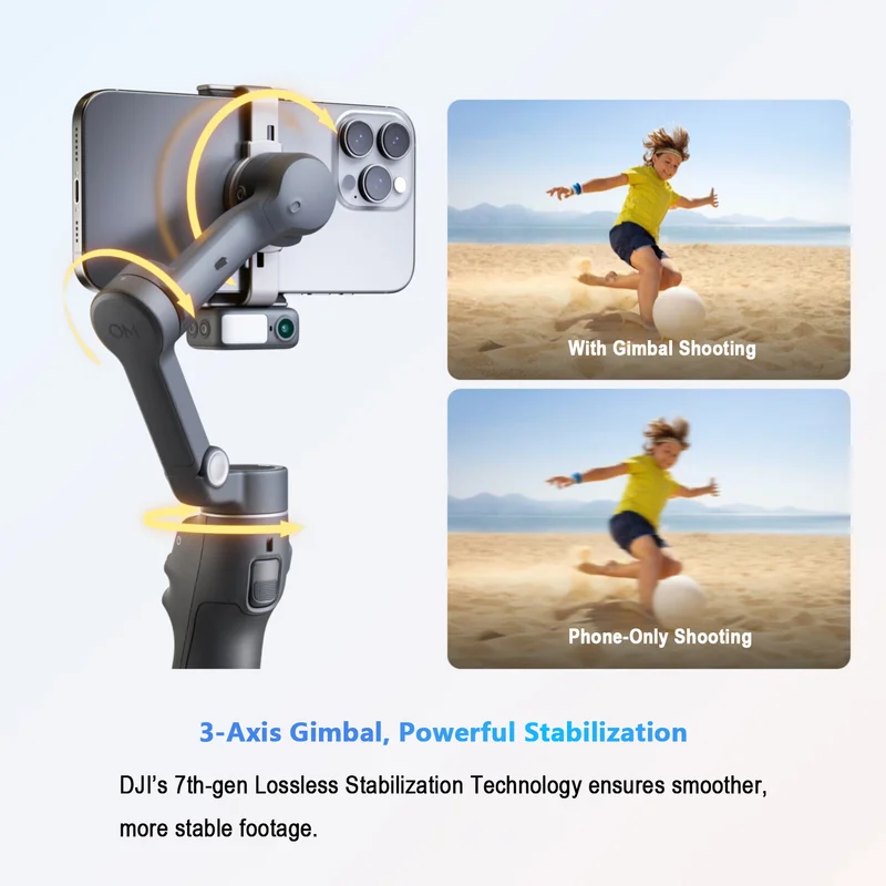 Osmo Mobile 8 الهاتف الذكي Gimbal Stabilizer 3 Axis الهاتف المحمول Gimbal العلامة التجارية الأصلية الجديدة في المخزون