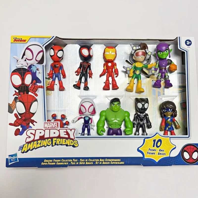 ใหม่ Spidey และของเขา Amazing Friends Legends Spiderman Marvel Spider Man ตุ๊กตารูปตุ๊กตา Figurine ของเล่นสําหรับของขวัญเด็ก