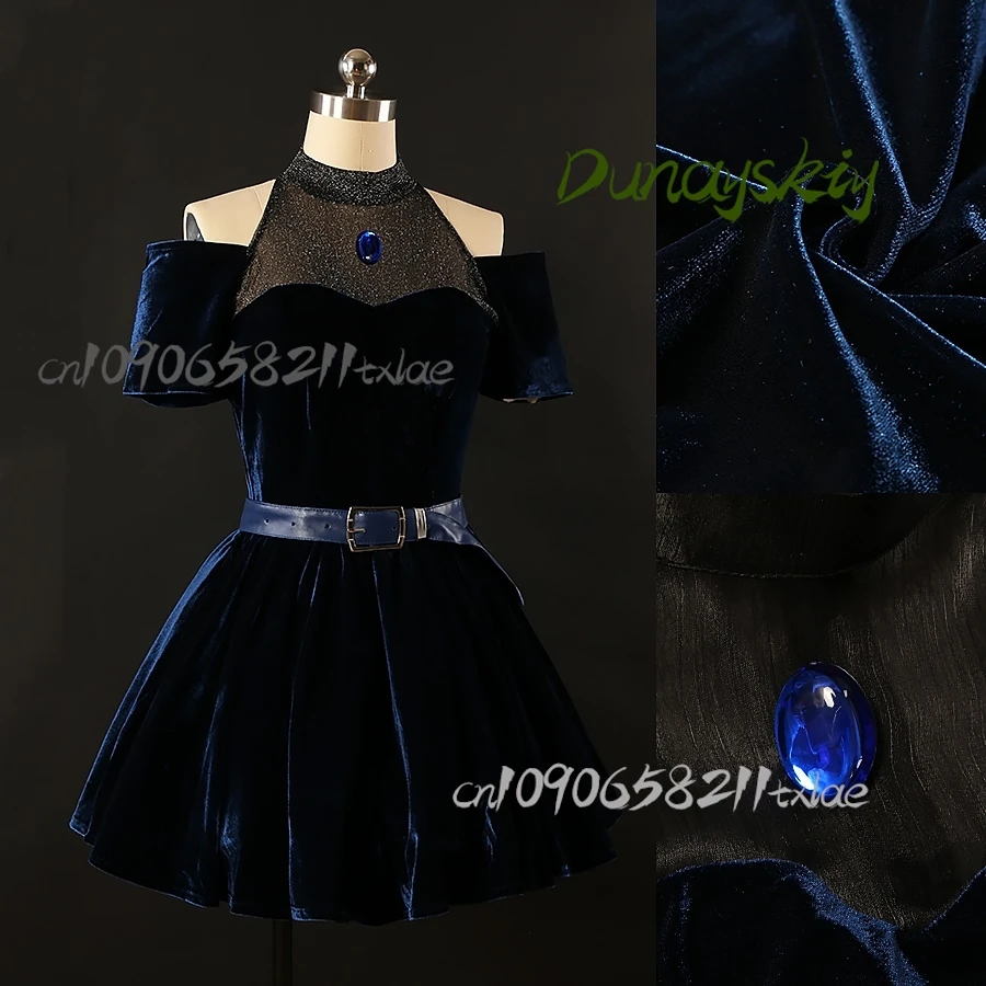 أزياء أنيمي ميزي التأثيرية شعر مستعار الدعامة للنساء لحفلات الهالوين كرنفال لعب الأدوار شعر وردي أزرق متدرج مخصص