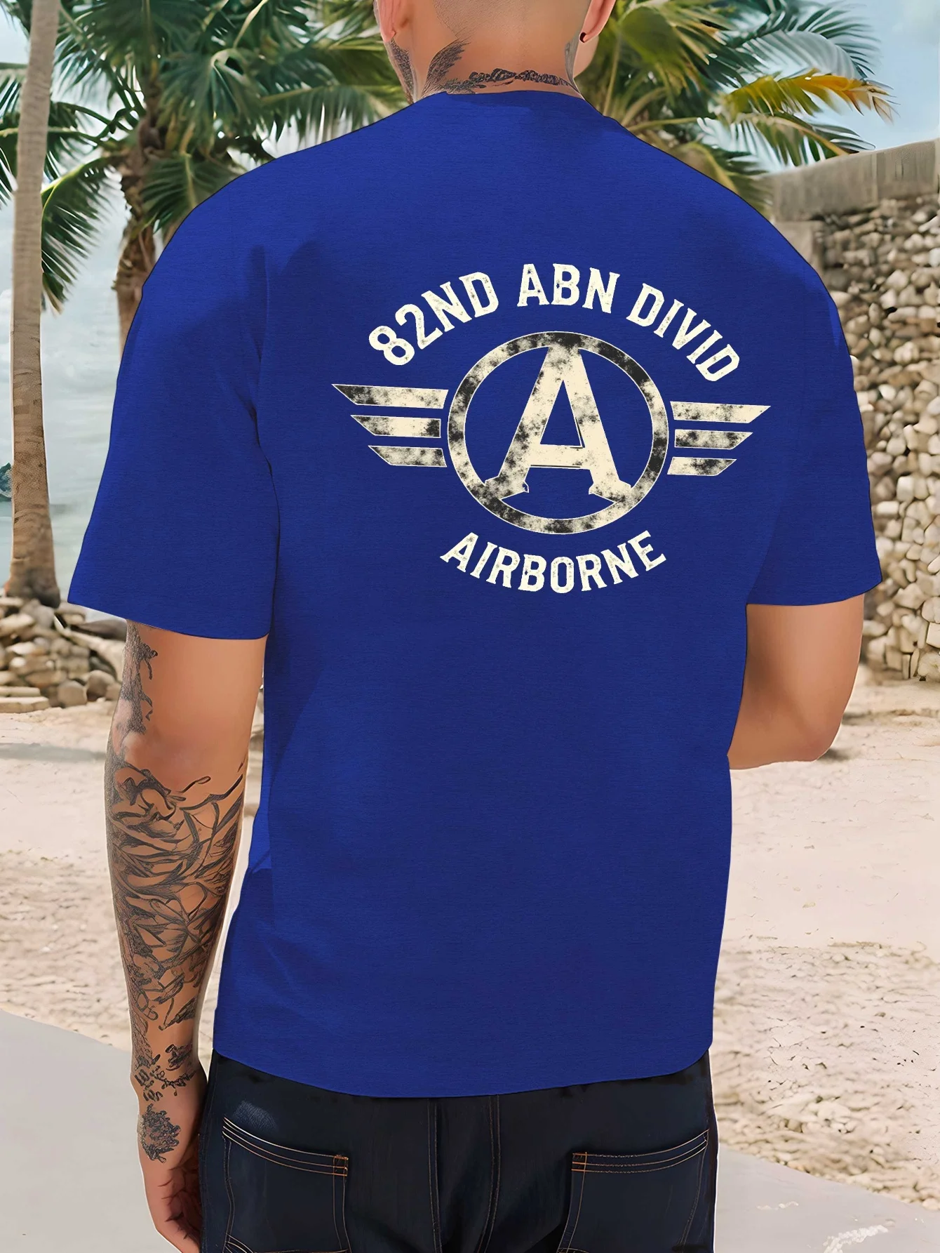 82nd Airborne Division Paratrooper Insignia T-Shirt 100% Cotton O-Neck Short Sleeve Summer Casual Mens T-shirt Streetwear