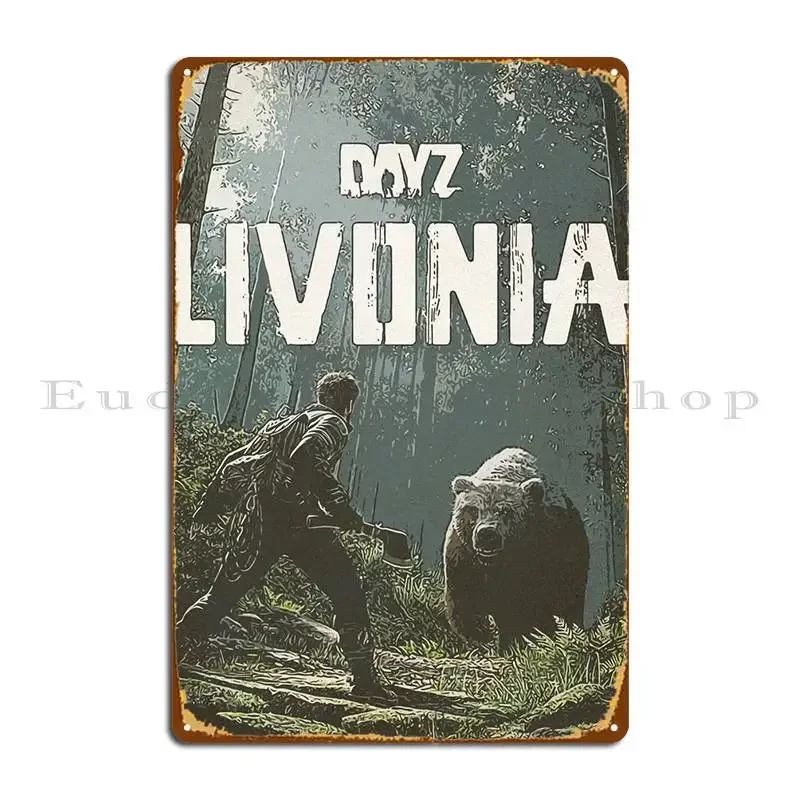 Dayz Metal Plaque Design Bar Cave Club Bar Printed Wall Plaque Tin Sign Poster