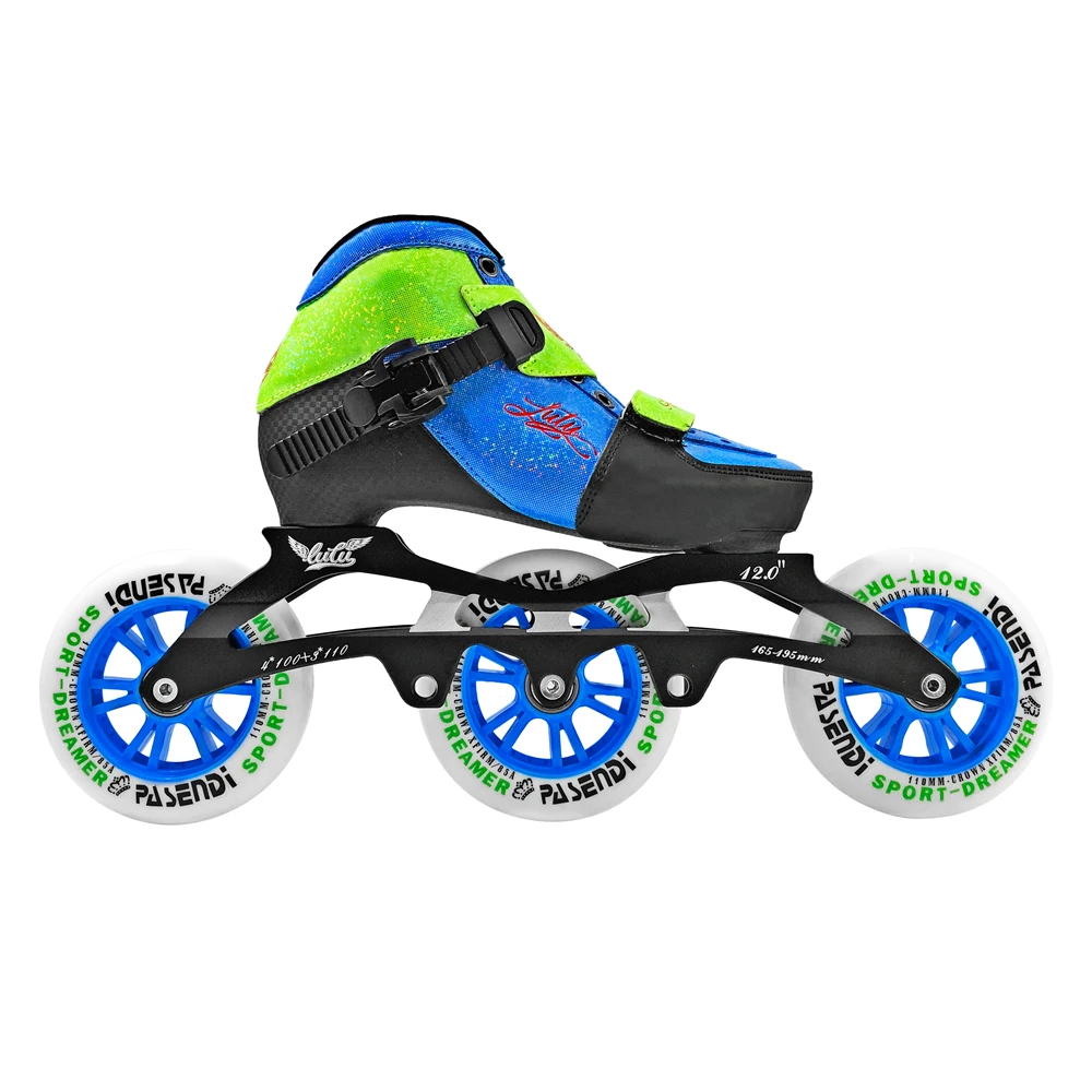 inline speed skates 4 Size Adjustable, for Adult Kid Children adjustable single wash shoes inline roller skates 3 wheels