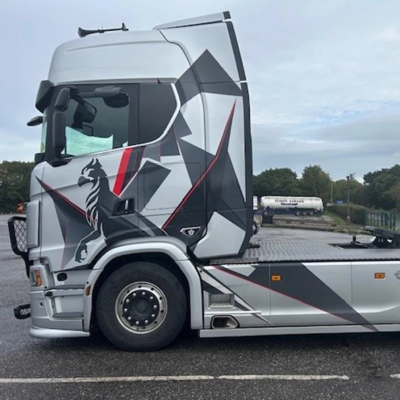 Autocollants UV Griffon pour voiture jouet, modèle de Simulation, décoration pour camion à benne basculante Tamiya RC 1/14 Scania 770S 56368 56379, 1 pièce