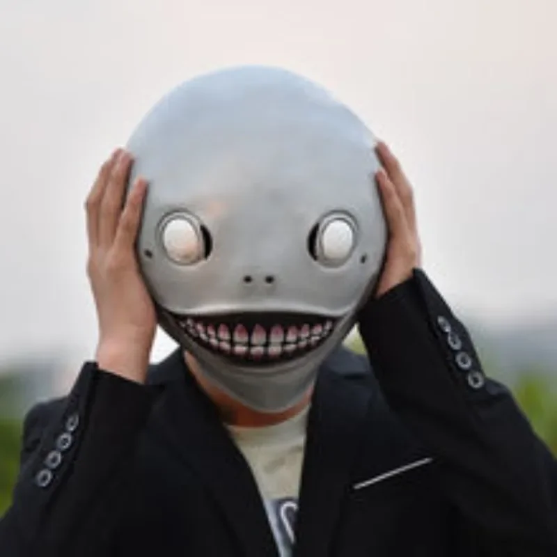 

Cosplay Accessories Neil Mechanical Era Emil Mask Halloween Latex Headset Game Character Dress Up Headwear Mask Costume Props