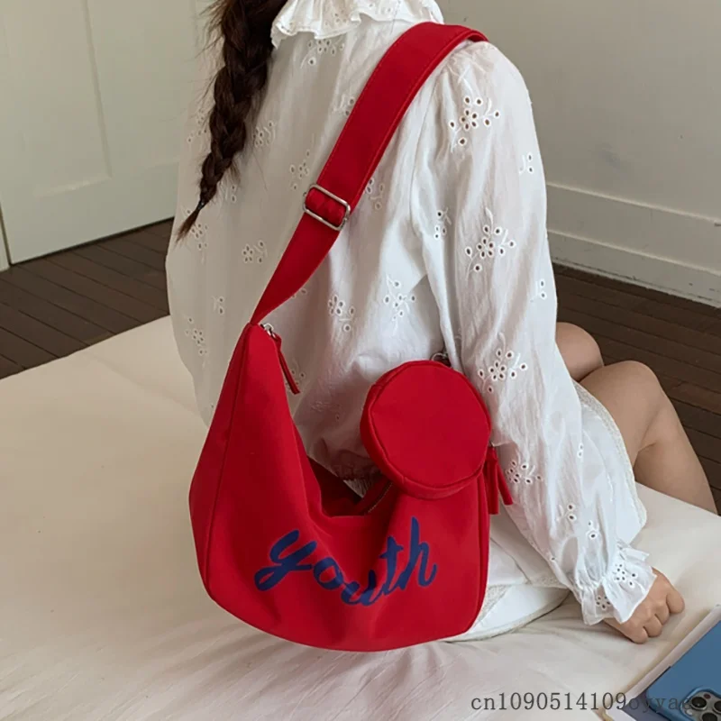 

Large Capacity Canvas Shoulder Bag Women's 2026 Summer New Style Crossbody Lightweight Versatile Casual Fashion Commute bag
