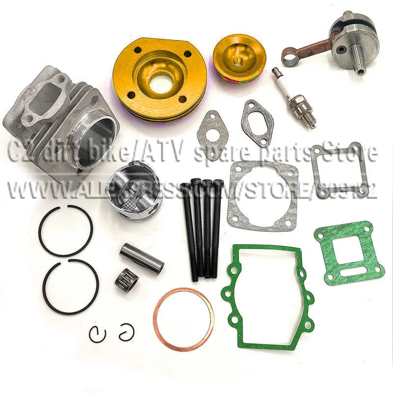 High Performance 44mm Big Bore Top End Kit 49cc 2 Stroke Mini ATV Quad Dirt Pocket Bike New