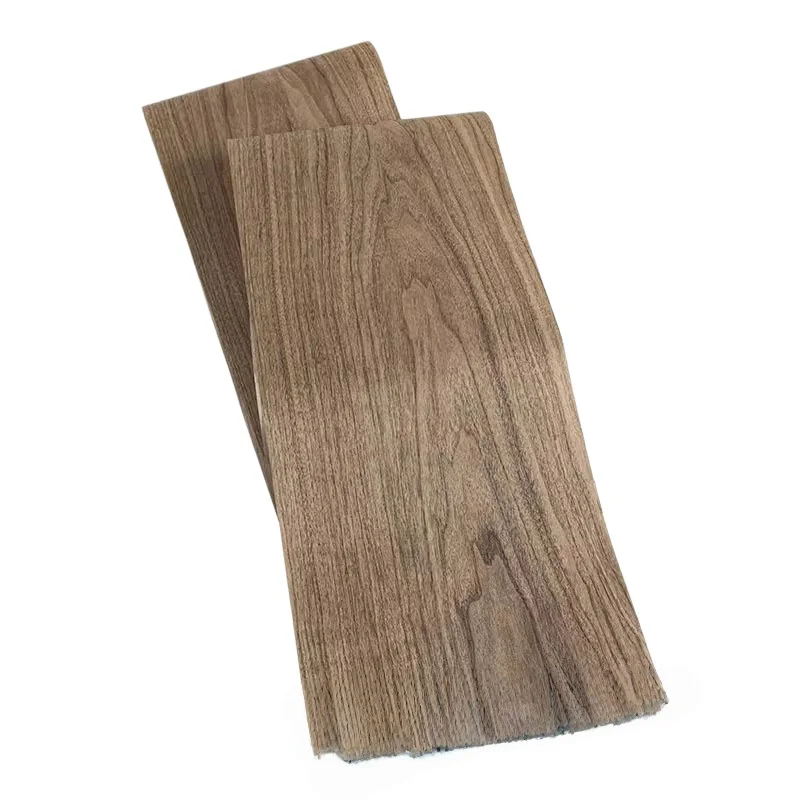 Black Walnut Grain Veneer, 0.2mm, 250x42cm, For Gift Box & Auto Interior.(Backing Non-woven Fabric)