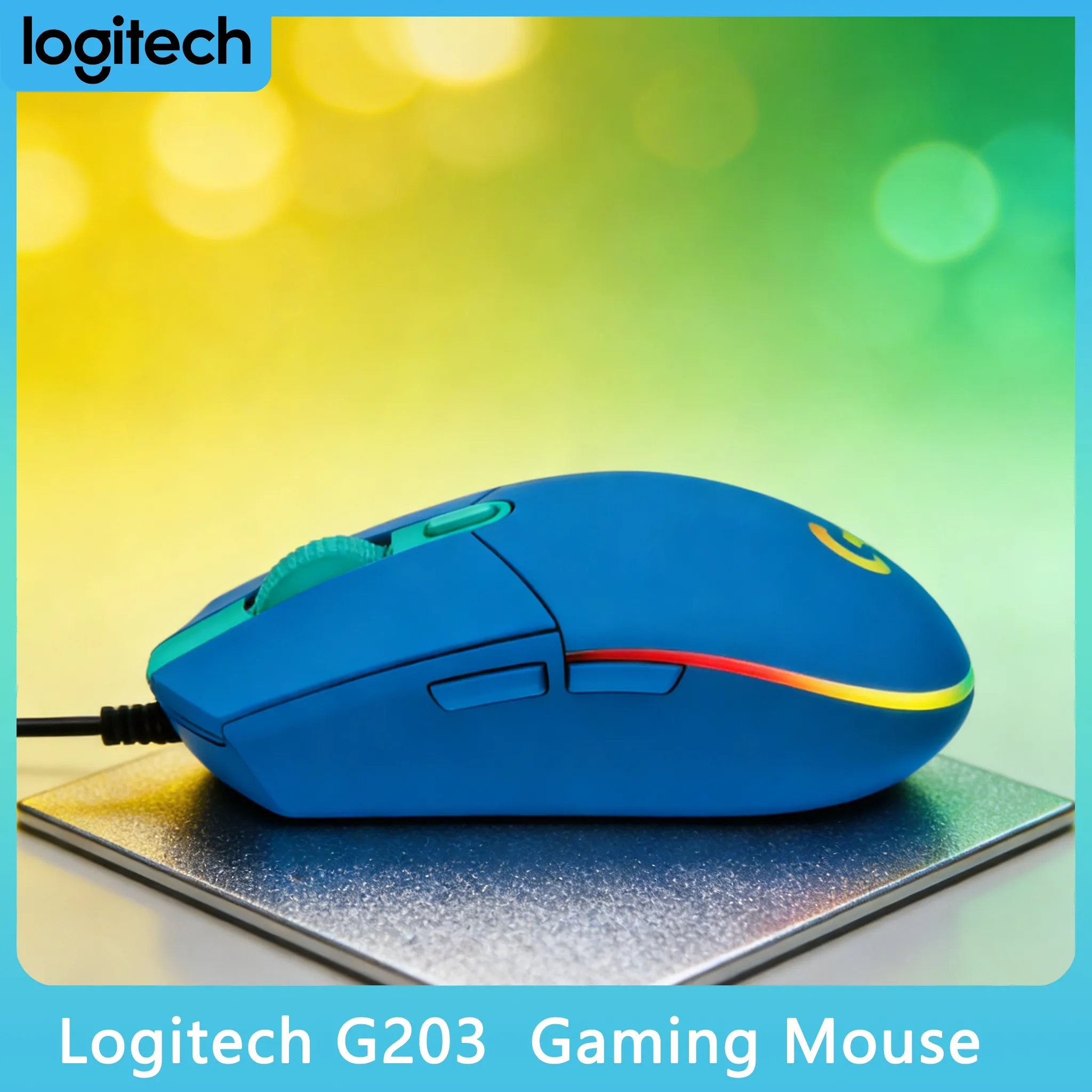 

Игровая офисная мышь G203 с RGB-подсветкой, эргономичным дизайном и лучшим соотношением цены и качества