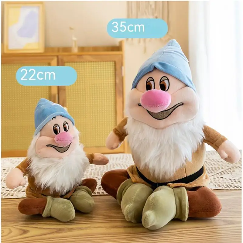 35cm 7pcs/set Disney Anime Princess Kawaii Plush Toys Soft Stuffed Dolls Snow White And The Seven Dwarfs Christmas Birthday Gift