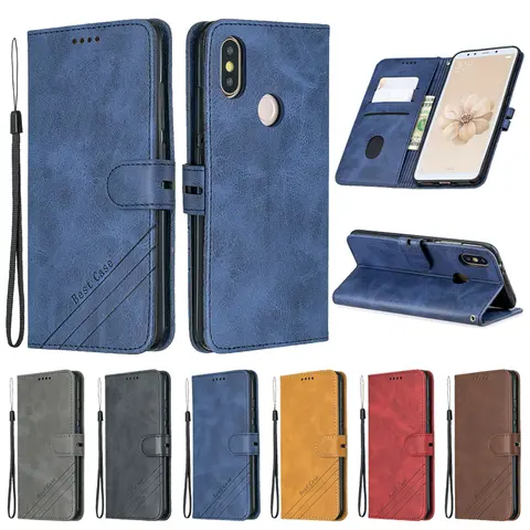 For Xiaomi Mi A2 Case Leather Flip Magnetic Wallet Cover Case on For Coque Xiomi Xiaomi mi A2 A1 A3 lite Phone Case Cover Fundas
