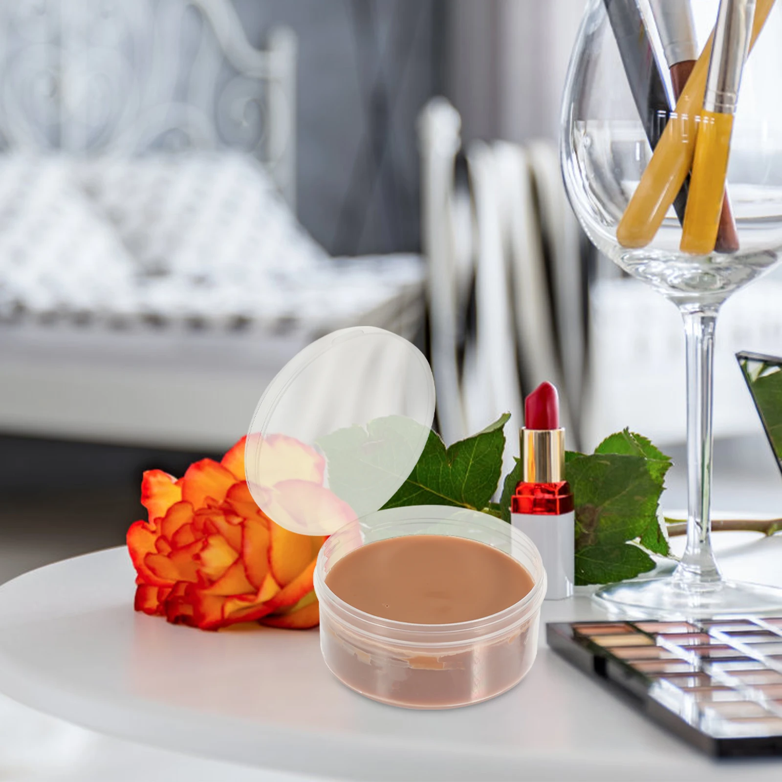 1箱50gメイクアップワックス、傷跡隠し、鼻の傷跡隠し、肌の色を整えるフェイスパテ、偽傷跡、ハロウィン傷キット、モデリングワックス