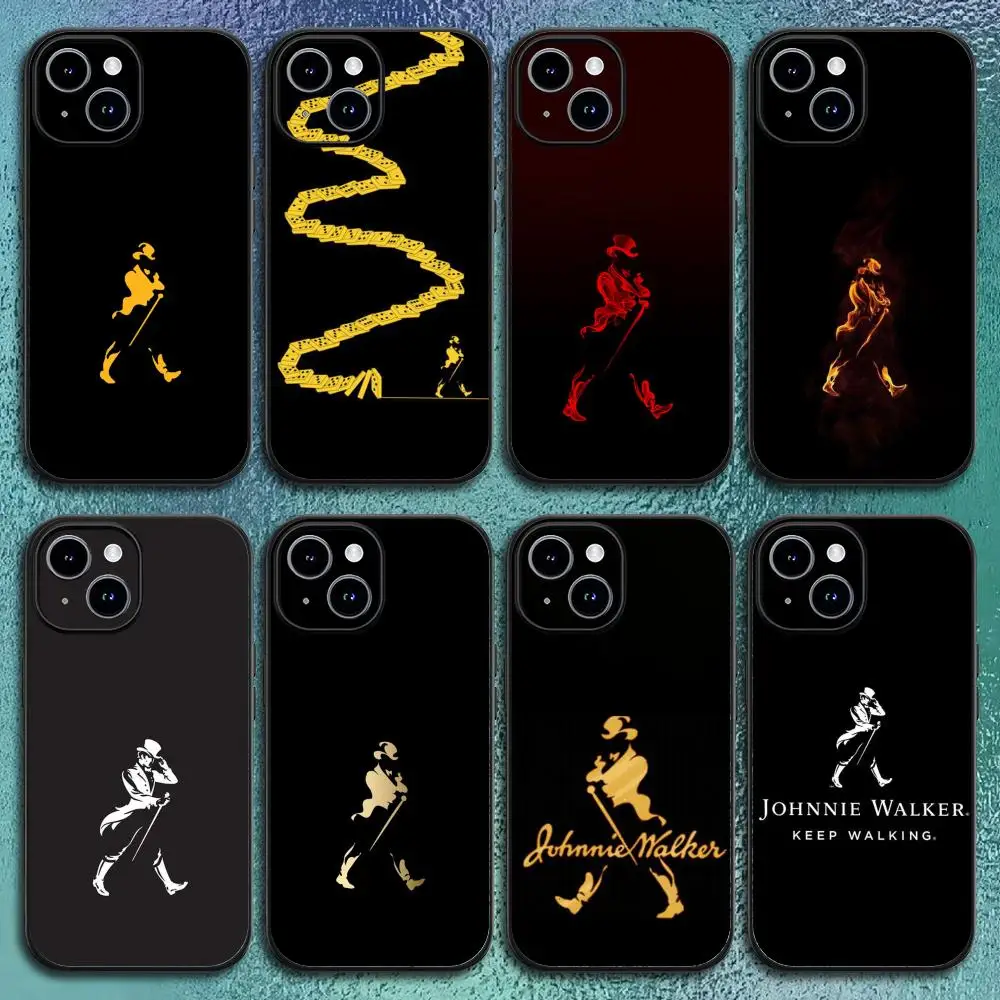 Funda para Teléfono J-Johnnie Whisky Walker para iPhone 12-17 Air Plus Pro Max, Satinada, Brillante, Colorida, Excelente Regalo